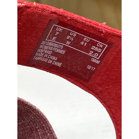 Clarks Cloudsteppers Womens Sandals 9.5W Red Elastic Straps - Picture 8 of 9